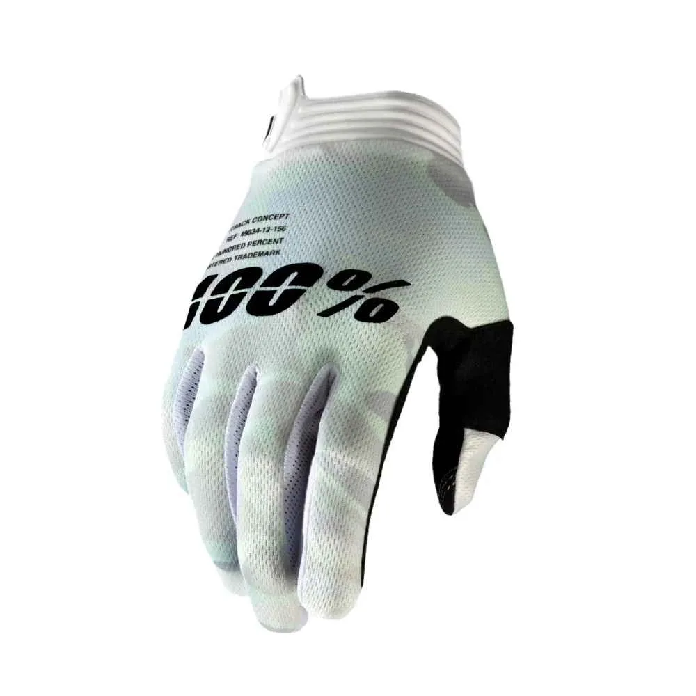 100% TRACK GLOVE WHITE CAMO M