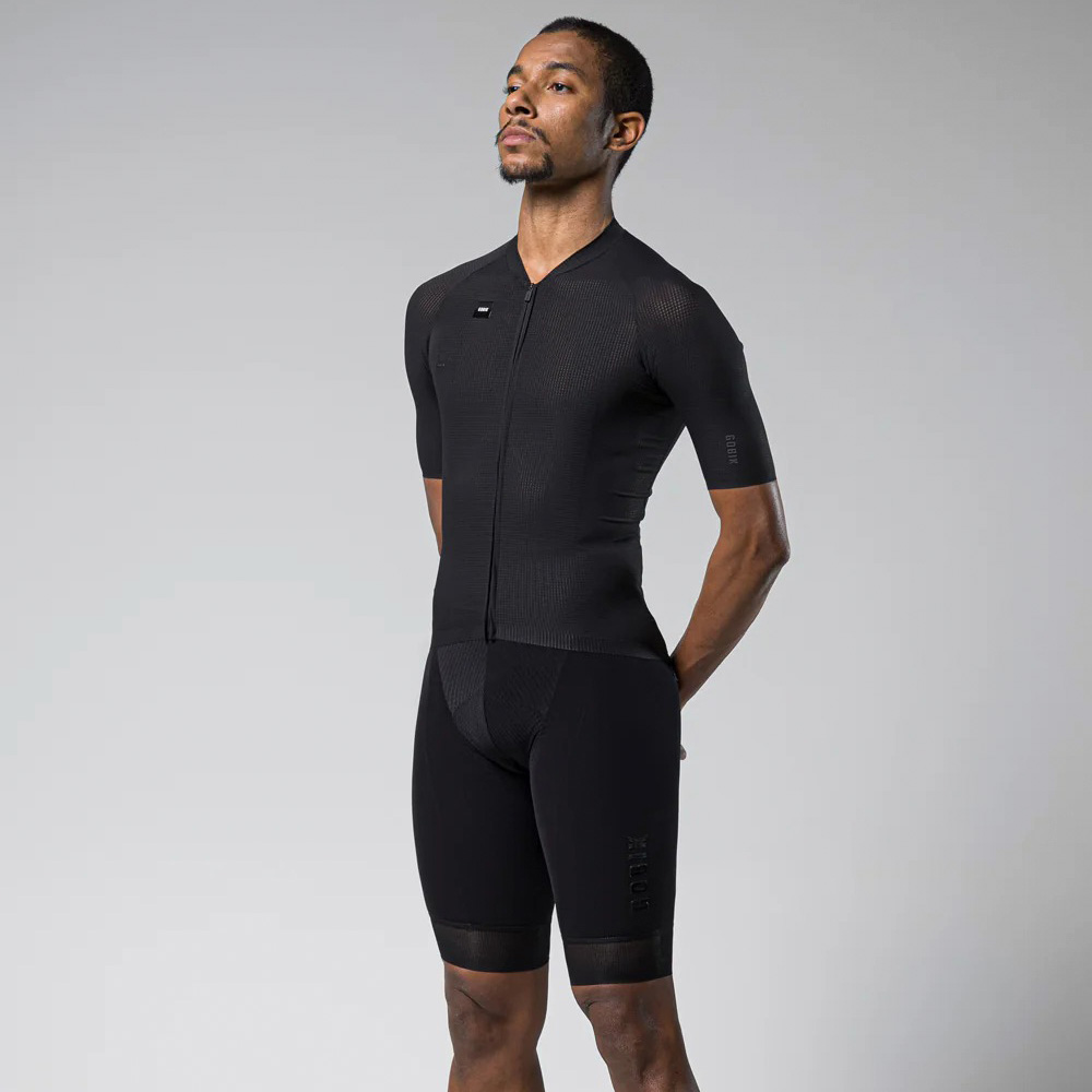 JERSEY MANGA CORTA PHANTOM UNISEX JET BLACK - GOBIK